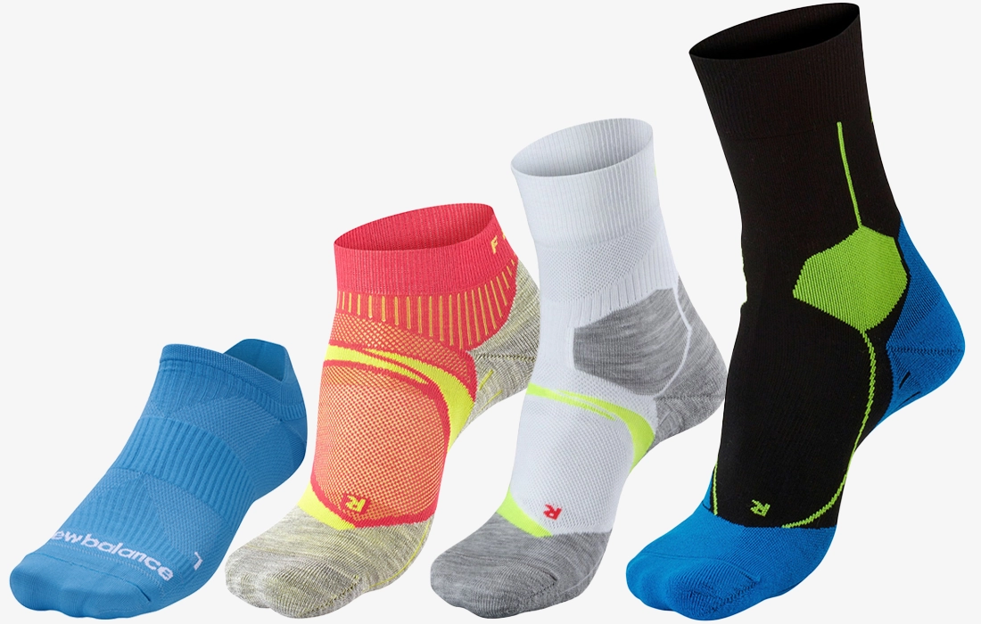 Different types of running socks