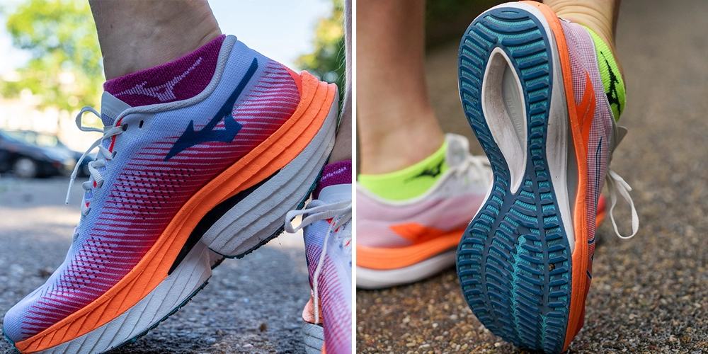 Mizuno Wave Rebellion Pro and Flash stride