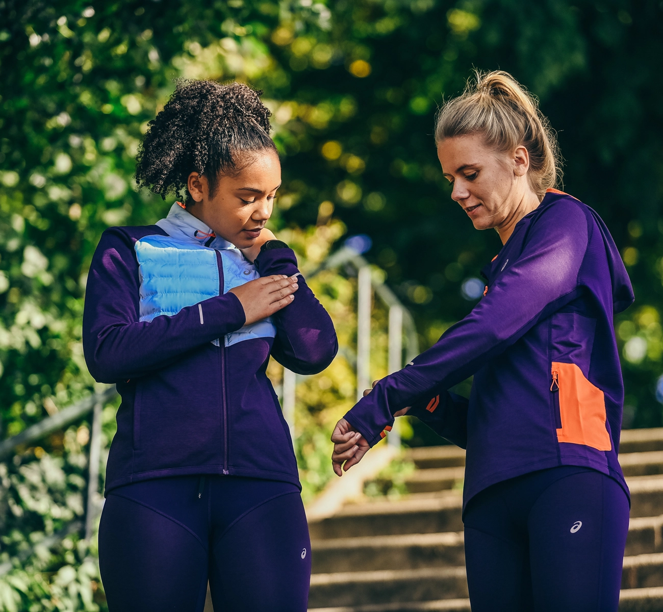 Winter running jackets