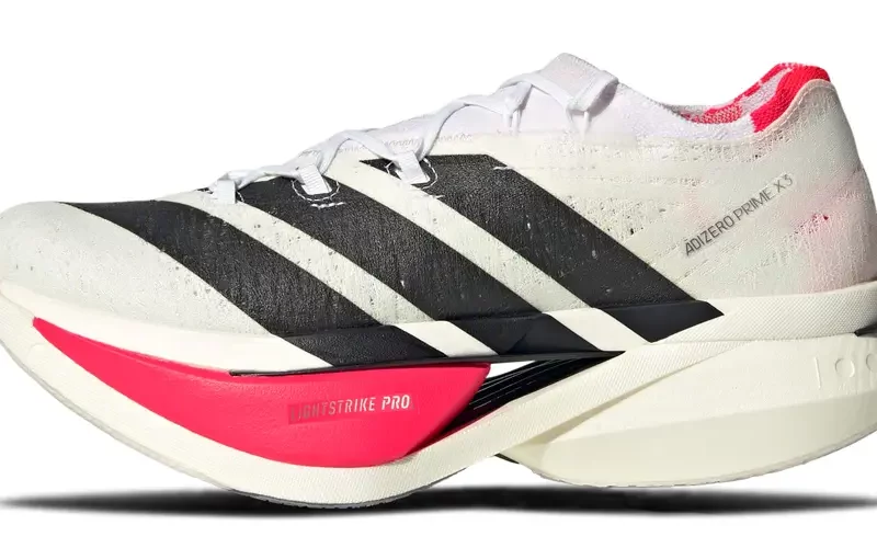 adidas Adizero Prime X3 Strung running shoe, left side view